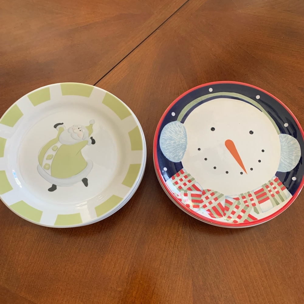 Christmas Dessert Plates